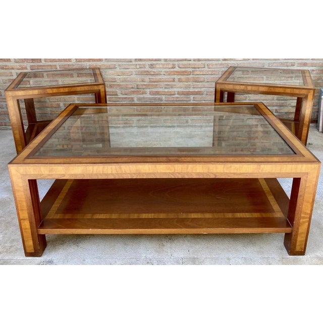 Mid-Century Italian Side Table in Walnut, 1950 For Sale - Image 9 of 13