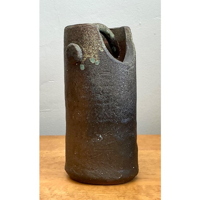 Vintage Handcrafted Earthenware Vessel For Sale - Image 9 of 12