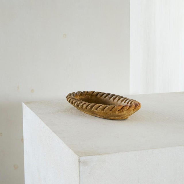 Large Braided Pottery Centerpiece Bowl, 1950s For Sale - Image 9 of 14