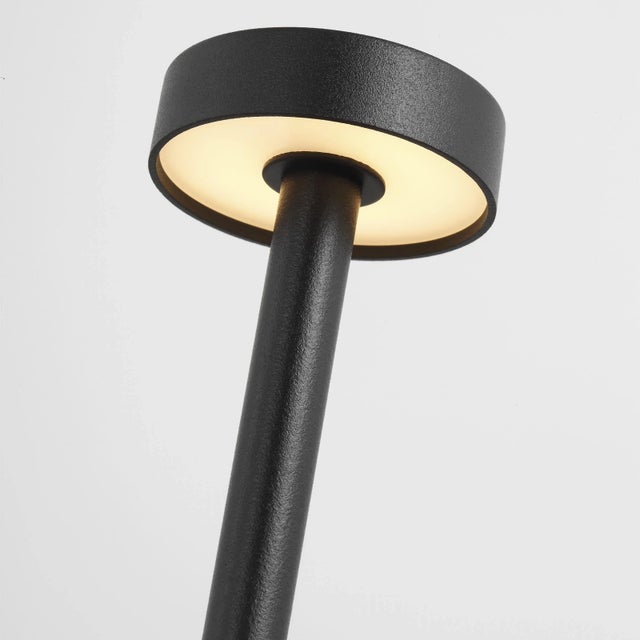 Modern Sean Lavin by Visual Comfort Modern Moneta Accent Cordless/Rechargeable Table Lamp in Black For Sale - Image 3 of 8