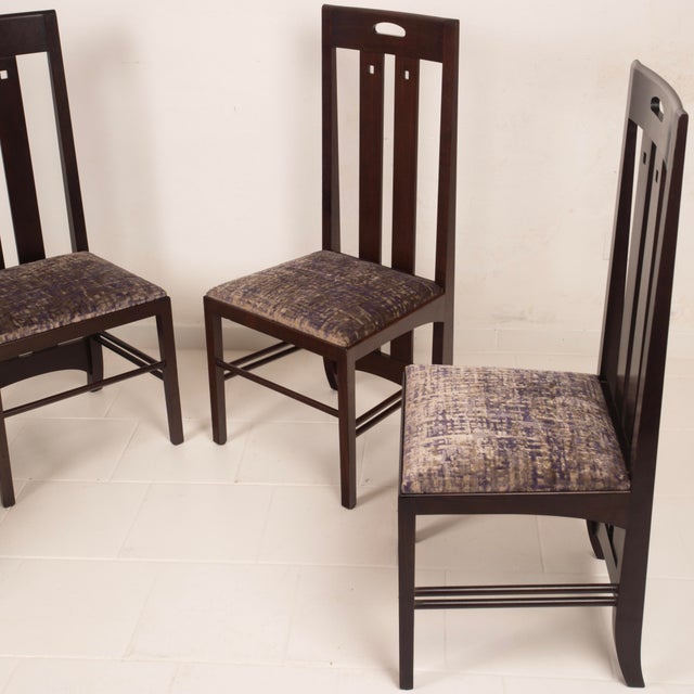 Ash Wood Ingram Low Chairs by Charles Rennie Mackintosh for Cassina, 1980, Set of 4 For Sale - Image 17 of 18