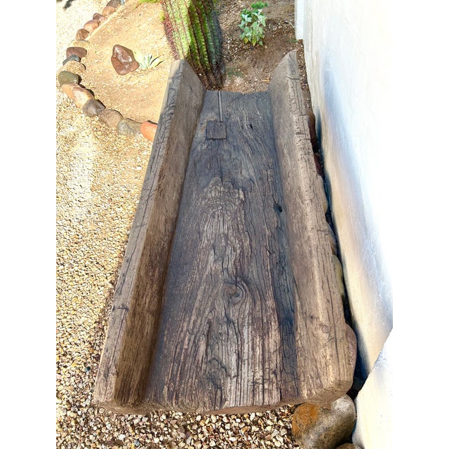 Extra Large Vintage Wood Historic Drinking Trough For Sale - Image 13 of 14
