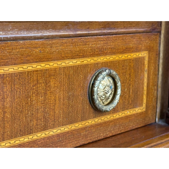 Early 20th Century French Walnut Nightstands or Side Tables with two drawers, 2 Pieces For Sale - Image 9 of 18