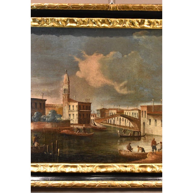 Francesco Tironi, View of Venice, 1790, Oil on Canvas For Sale - Image 4 of 13