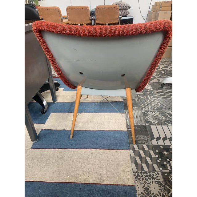 Mid-Century Modern Red Armchairs in the style of Miroslav Navratil, Set of 2 For Sale - Image 3 of 4