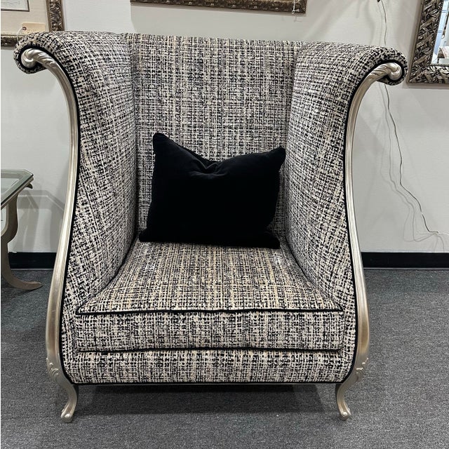 2000 - 2009 Pair of Oversized Christopher Guy Verier Chairs For Sale - Image 5 of 11