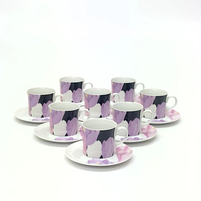 Tulip dinner set, group of 50. This gorgeous art deco tulip fine porcelain dinner set was crafted by Mikasa in Japan...