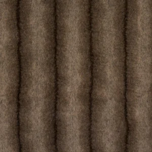 SAMPLE - Schumacher Verbier Faux Fur Fabric In Chocolate