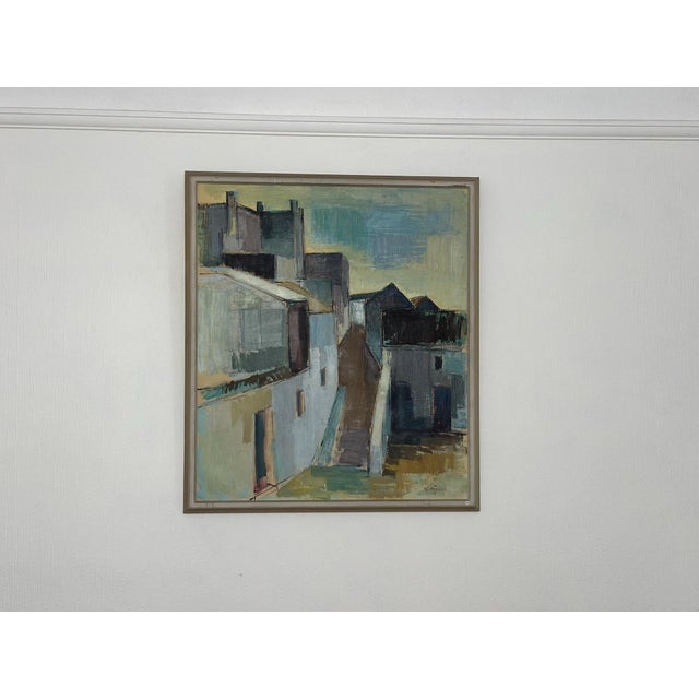Gustaf Höglund, City, 1950s, Oil on Canvas, Framed For Sale - Image 6 of 17