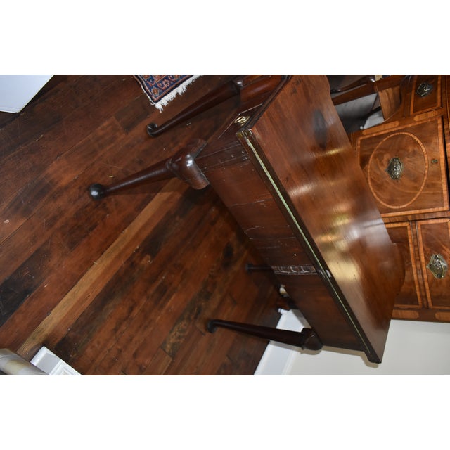Wood 18th Century English Walnut Queen Anne Game Table For Sale - Image 7 of 7