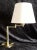 Beige German Adjustable Reading Lamp with Brass Frame, Double Joint & Beige Fabric Shade from Honsel, 1980s For Sale - Image 8 of 8