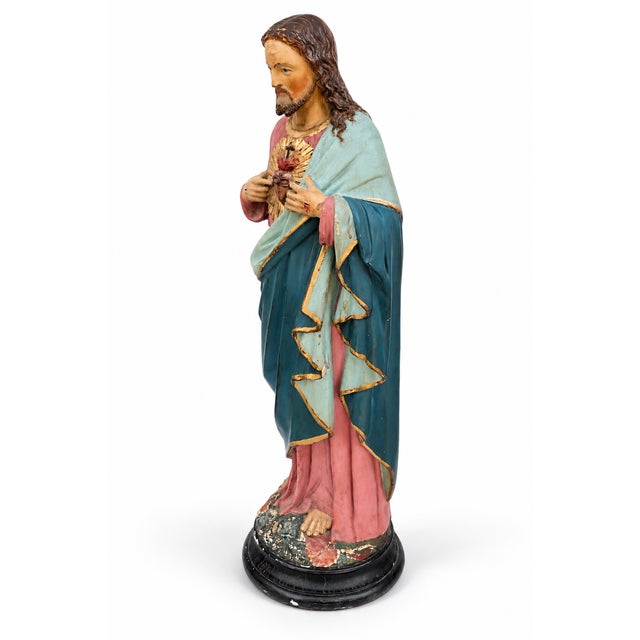 Puccini, Sacred Heart of Jesus, 1900, Plaster For Sale - Image 3 of 12