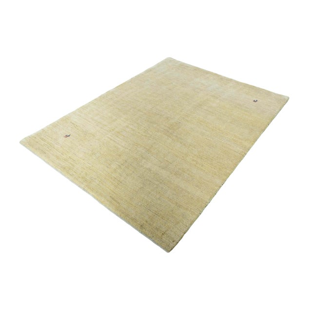 This beautiful hand-knotted Gabbeh Loribaft rug combines natural simplicity with the deep-rooted symbolism of nomadic...