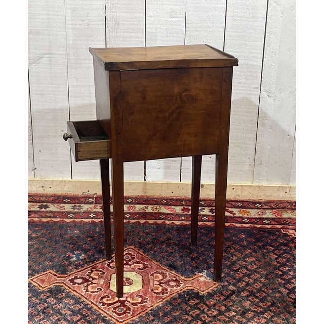 Brown Antique Bedside Table in Cherrywood, 1800s For Sale - Image 8 of 12