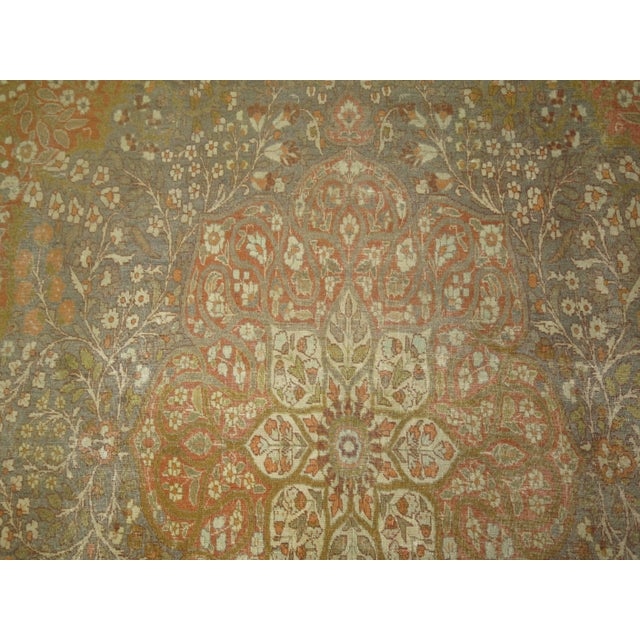 Fine Orange Late 20th Century Persian Tabriz Rug - 9'3" x 12'5" For Sale In New York - Image 6 of 6