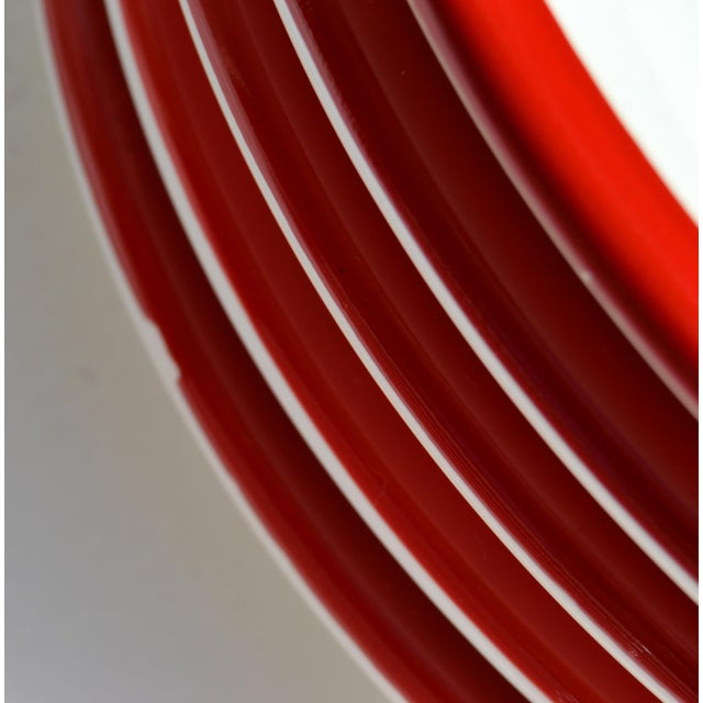 Set 12 Pfaltzgraff Marimekko Oy Christmas Tree Red Band Design Dinnerware Late 20th Century For Sale - Image 14 of 16