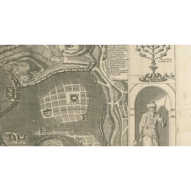Jerusalem and Temple Imaginary Map by Blome, 1689 For Sale - Image 9 of 11