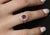 Title: 1.45ct GIA Certified Burma No Heat Ruby 0.55ct Diamond Platinum Ring Size 6 Age/Markings: Estate, weights marked...