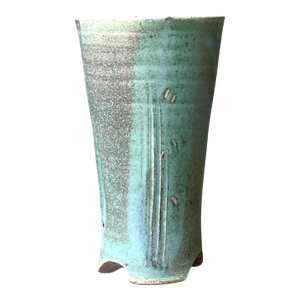 Vintage Studio Pottery Green Vase
