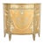 Italian Neoclassical Paint Decorated Demilune Cabinet For Sale