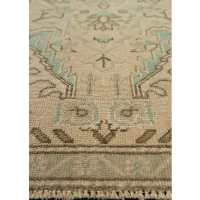 Turkish Turkish Mini Rug Oriental Hand Knotted Vintage Rug 1'5" x 3'4" #21085 For Sale - Image 3 of 8