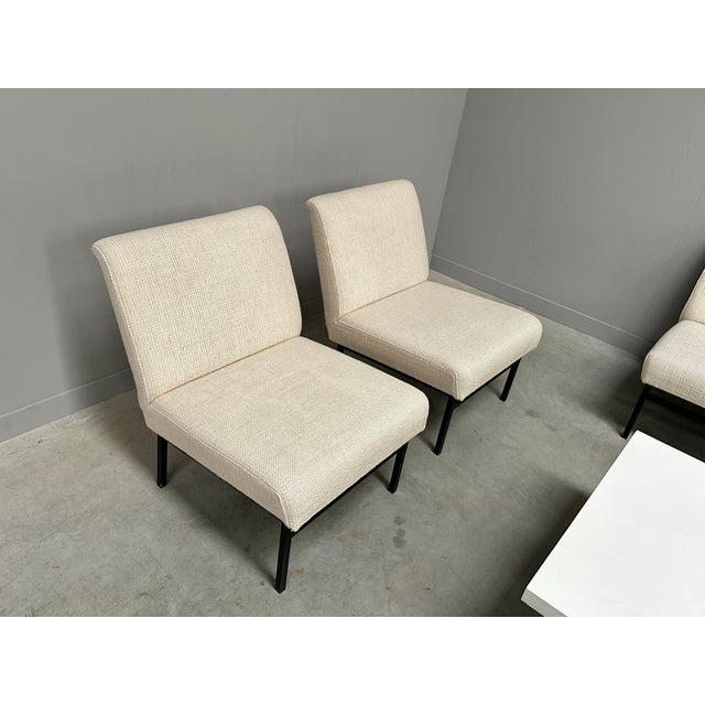 Mid-Century Modern Chairs and Coffee Table, 1960s, Set of 6 For Sale - Image 11 of 15