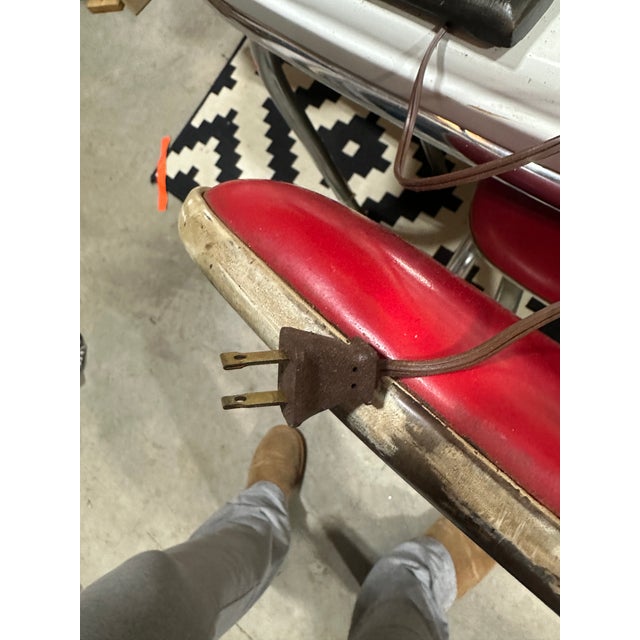 Vintage Small Tin Candy Shop Table Lamp For Sale - Image 9 of 10