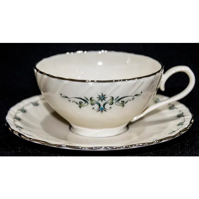 1980s 1980s Lenox China Melissa Pattern - Service for 8 For Sale - Image 5 of 8