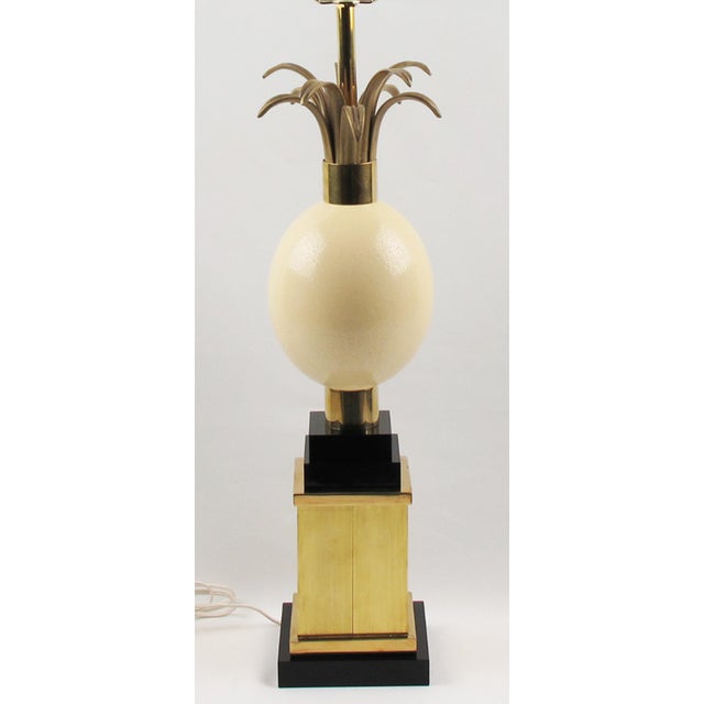 Maison Charles Et Fils Paris Ostrich Eggshell Table Lamp For Sale - Image 9 of 9