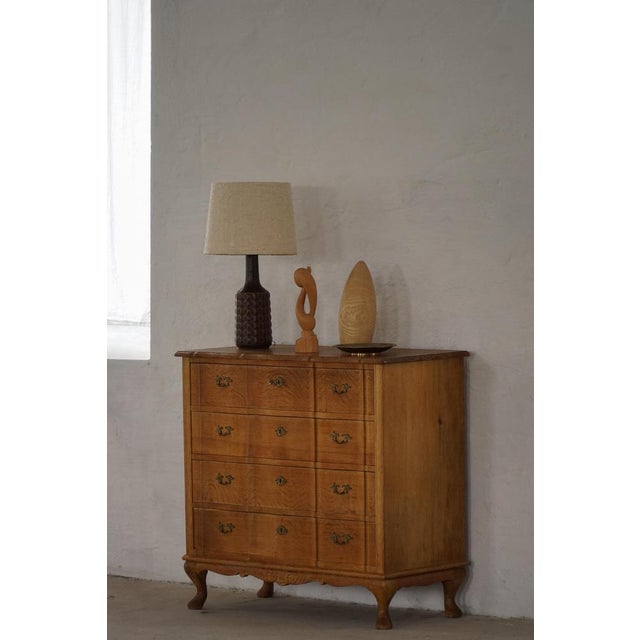 Ceramic Danish Modern Ceramic Table Lamp in Brown Glaze by Desire Stentøj, Denmark, 1960s For Sale - Image 7 of 17