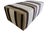 Fragments Identity Vintage Handwoven Berber Kilim Cocktail Ottoman For Sale - Image 4 of 4