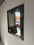 1960s Hollywood Regency Black Framed Distressed Wall Mirror For Sale - Image 10 of 12