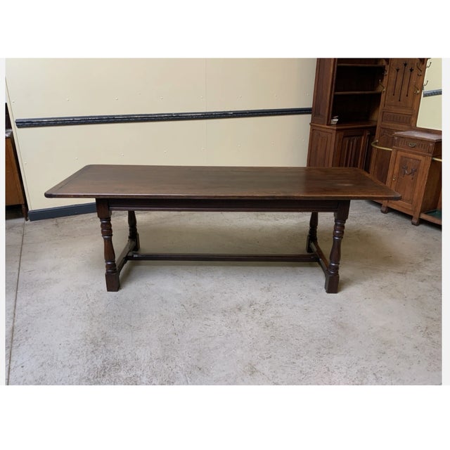 Vintage Monastery Table in Oak, 1940 For Sale - Image 11 of 11