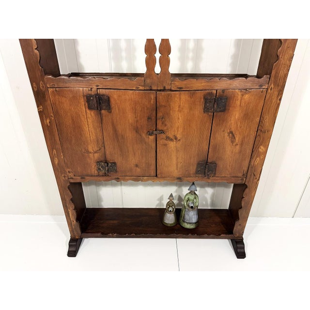 Antique Rustic Wall Unit Plate Cabinet, 1900s For Sale - Image 6 of 18