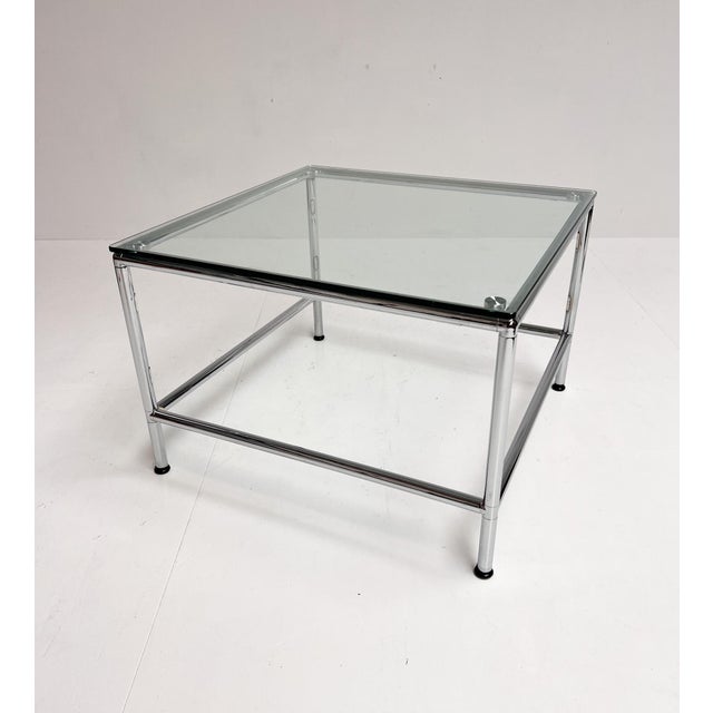 Square Glass Coffee Table, 1990s For Sale - Image 9 of 14