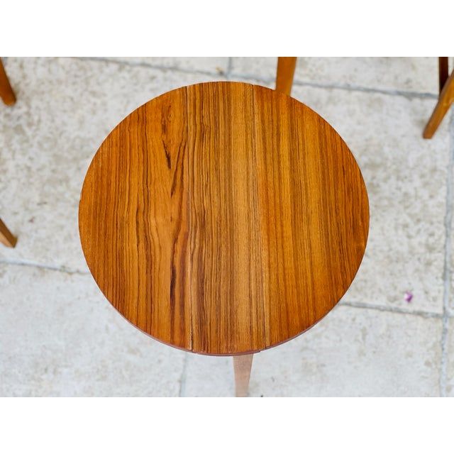Brown Scandinavian Teak Nesting Tables, 1960s, Set of 5 For Sale - Image 8 of 12