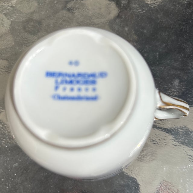 Eight 5 Piece Place Settings of Bernaudaud Limoges Chateaubriand Blue For Sale In Reno/Lake Tahoe - Image 6 of 6
