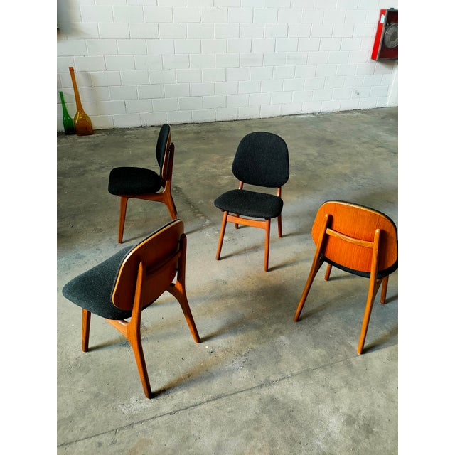 Dining Chairs attributed to Arne Hovmand Olsen, 1970, Set of 4 For Sale - Image 6 of 6
