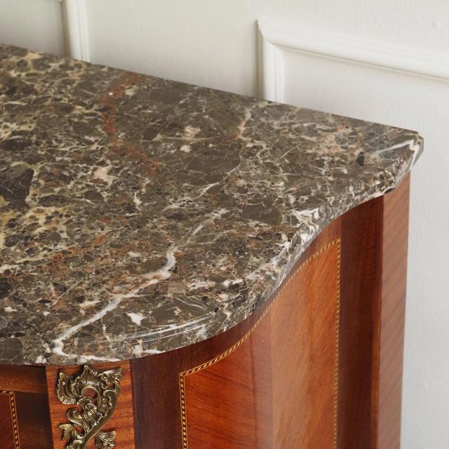 Antique French Chest of Drawers with Marble Top, 1800s For Sale - Image 12 of 17