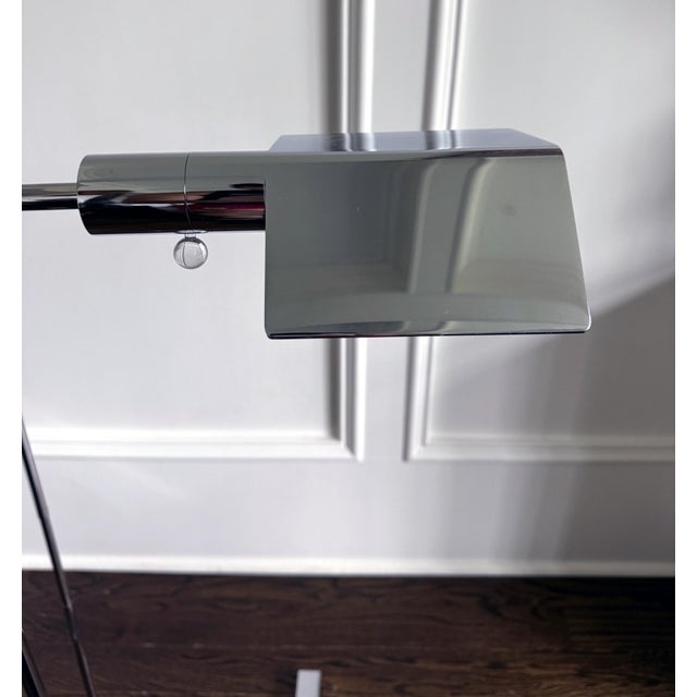 Silver Pair Of Adjustable "IUWV" Floor Lamps by Cedric Hartman For Sale - Image 8 of 15