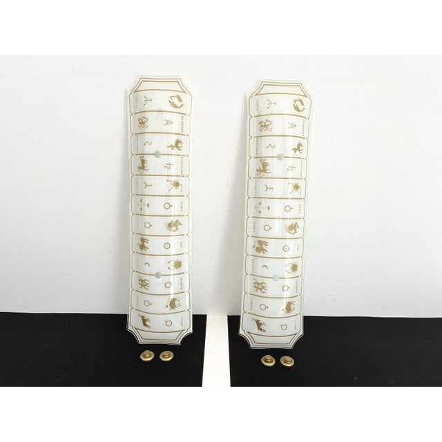 1970s Astrological Wall Lights, Pair For Sale - Image 14 of 17