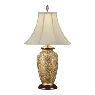 Wildwood Gold Damask Table Lamp For Sale