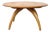 Heywood-Wakefield Solid Birch Round Lazy Susan Coffee Table in Wheat For Sale