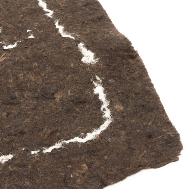 19th Century Woolen Namad Felt Rug, Afghanistan, 1890s For Sale - Image 6 of 9