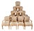 Fourteen Italian Louis XVI Period Laccatura Dining Chairs, 18th C. For Sale