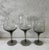 Gray Set of 6 Vintage Orrefors Rhapsody Smoke Wine Glasses For Sale - Image 8 of 8