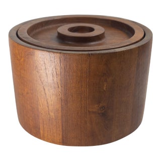 Mid-Century Danish Modern Teak Ice Bucket by Dansk For Sale