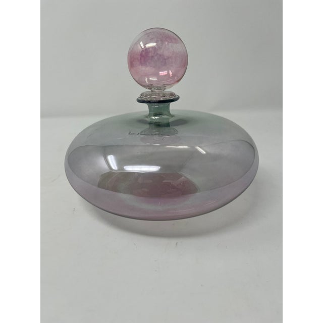 Beautiful Murano Glass Vase With Stopper For Sale In Naples, FL - Image 6 of 7