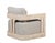2020s Paradiso Outdoor Teak Natural Look Swivel Chair - Gray Fabric For Sale - Image 5 of 8