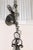 Metal French Mid-20th Century Iron Ring Chandelier With Eight Torch-Shaped Lights For Sale - Image 7 of 10